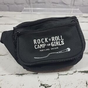 Rock 'n Roll Camp For Girls Fanny Pack Black Waist Hip Bum Bag Portland Oregon